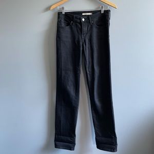 712 Slim Levi’s Black Jeans, Sz 28